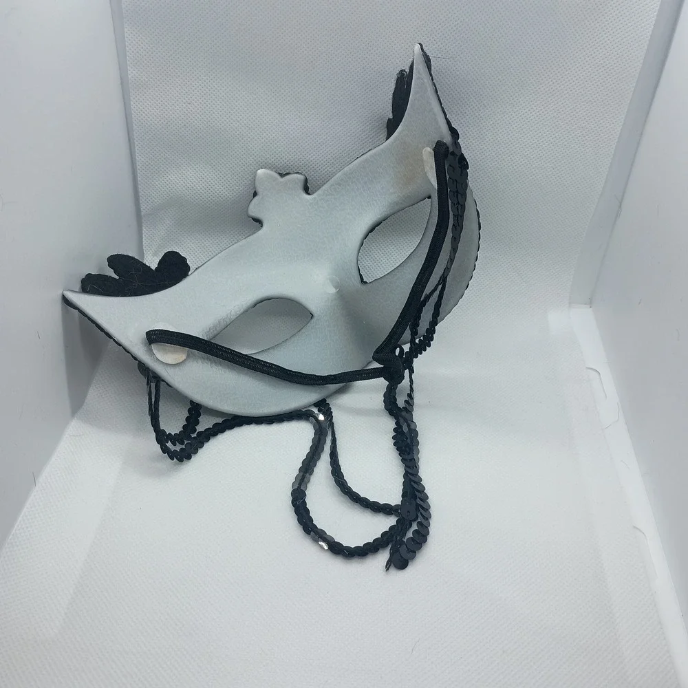 Black Venetian Womens Masquerade Ball Mask SKUJ079‎